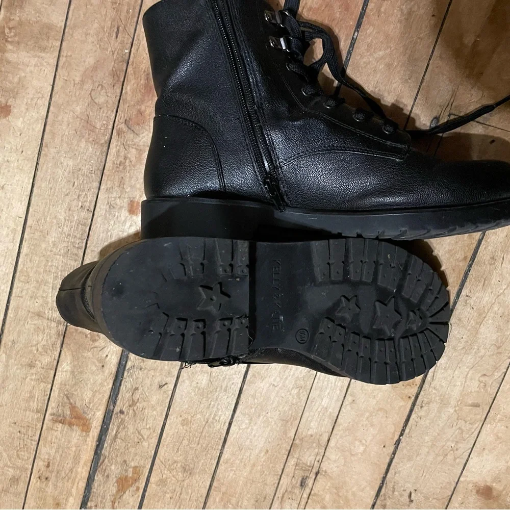 Kelly&Katie ankle boots 9.5M style KK-Vestie Color/ Material Black GOAT PU - Picture 6 of 6